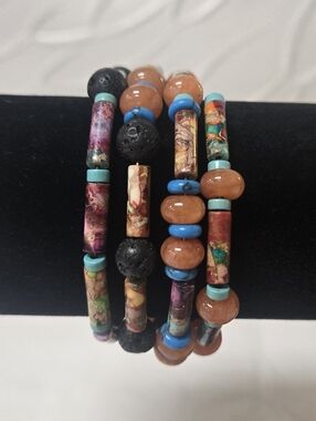 "Sedona" Hand Crafted Colorful Wrap Bracelet 1